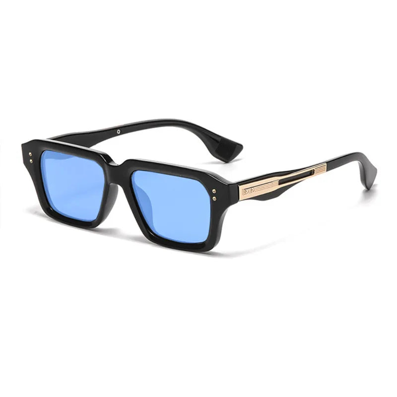 2026 Fashion Square Sunglasses Men Vintage Rivet Sun Glasses Women Brand Designer Eyeglasses Driving Eyewear Hombre Lunette