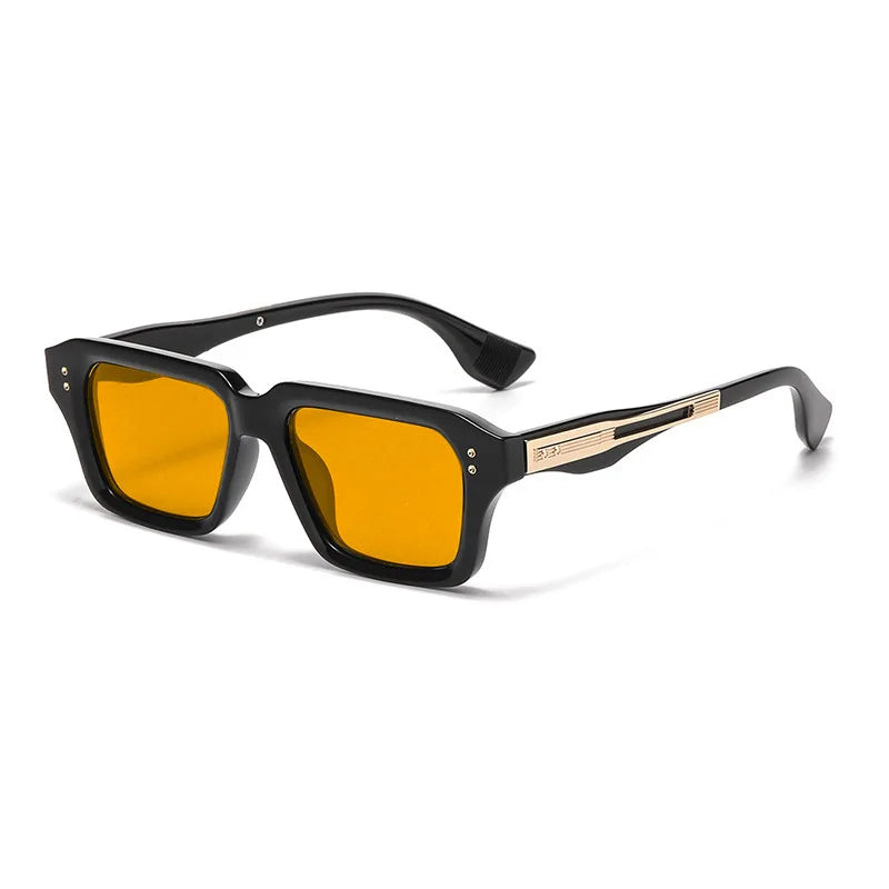 2026 Fashion Square Sunglasses Men Vintage Rivet Sun Glasses Women Brand Designer Eyeglasses Driving Eyewear Hombre Lunette