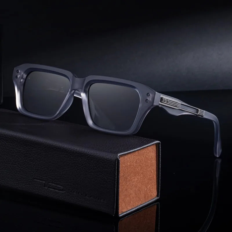 2026 Fashion Square Sunglasses Men Vintage Rivet Sun Glasses Women Brand Designer Eyeglasses Driving Eyewear Hombre Lunette