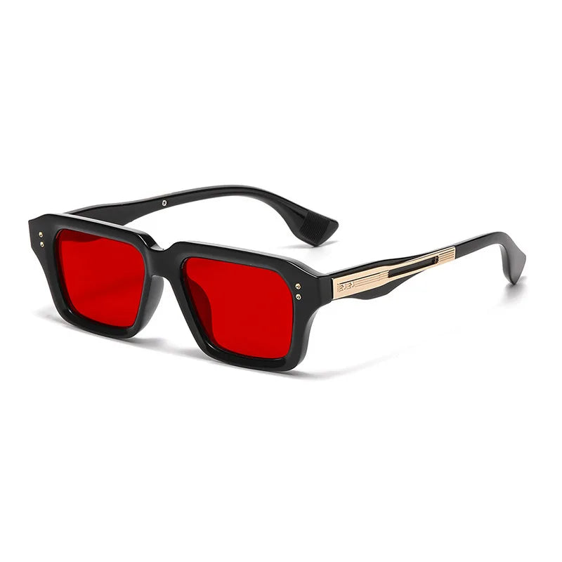 2026 Fashion Square Sunglasses Men Vintage Rivet Sun Glasses Women Brand Designer Eyeglasses Driving Eyewear Hombre Lunette