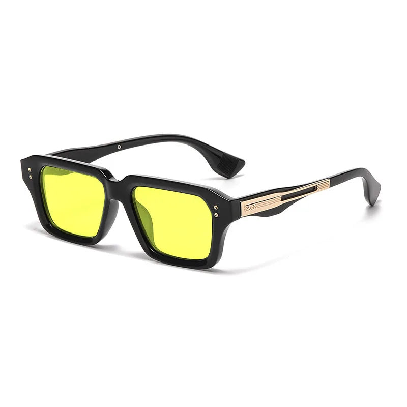 2026 Fashion Square Sunglasses Men Vintage Rivet Sun Glasses Women Brand Designer Eyeglasses Driving Eyewear Hombre Lunette